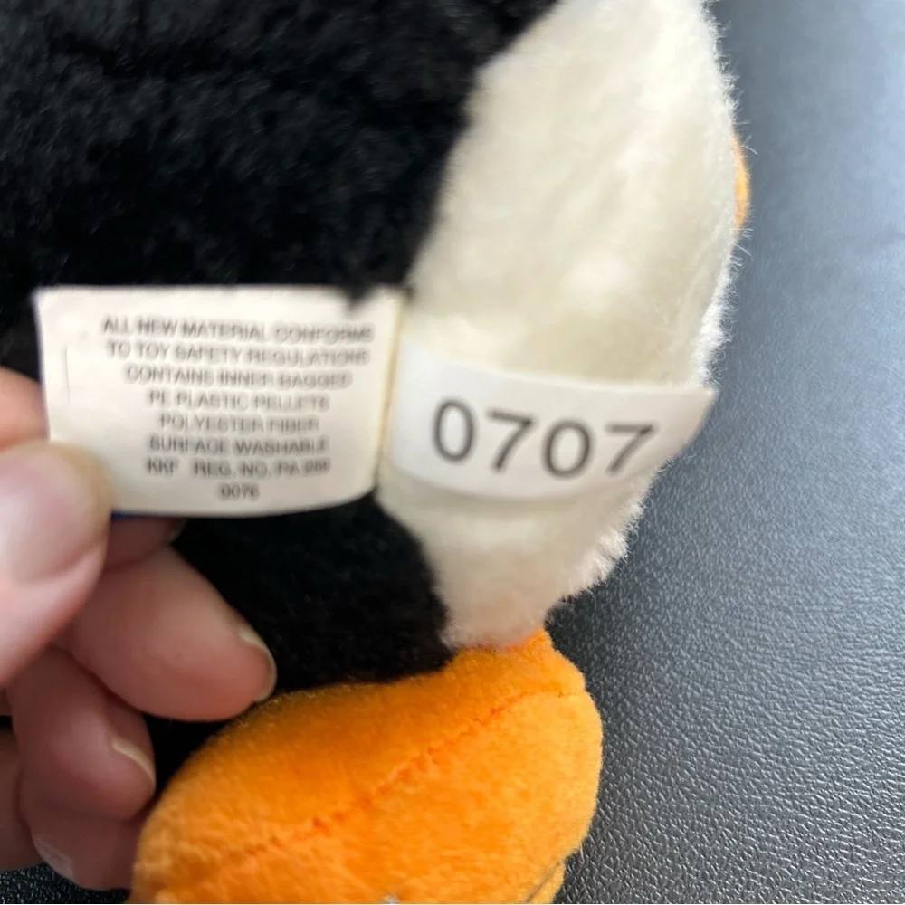 Russ 2006 Shining Stars  7” Tall Plush- Beanie Penguin Stuffy Stuffed‎ Animal